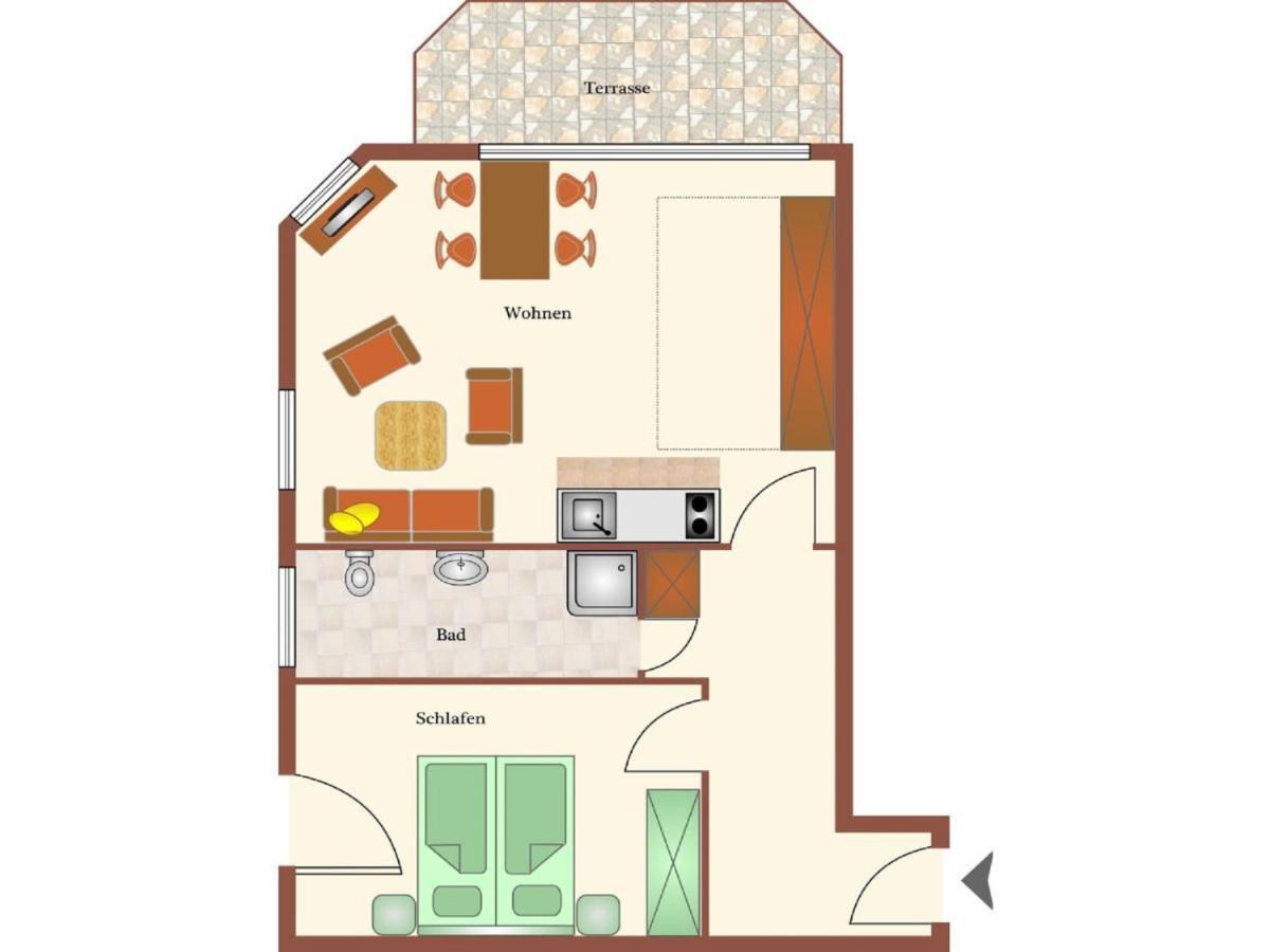 Haus Duenenglueck, Whg. 14 Apartment Cuxhaven Luaran gambar